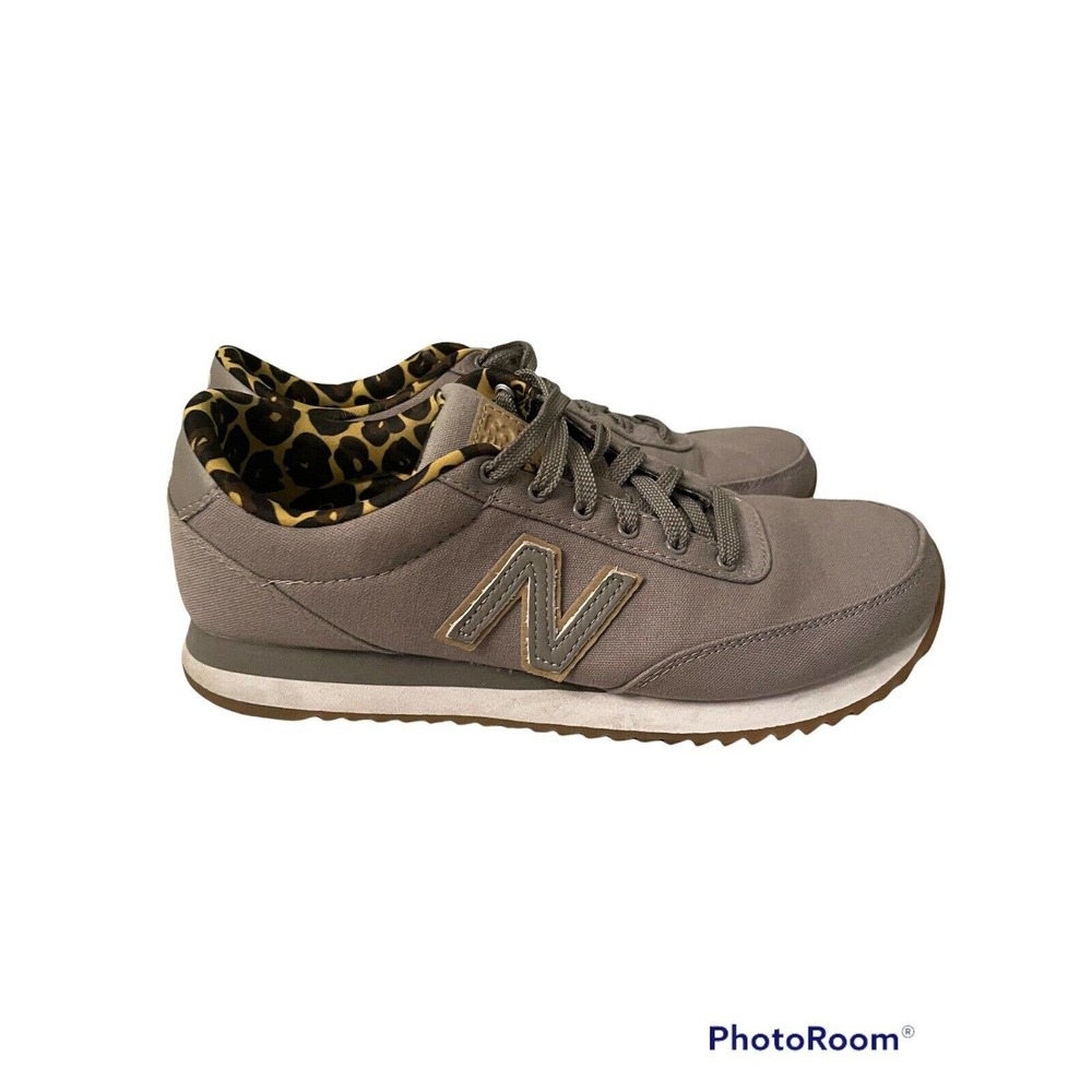 New Balance Grey /Tan / Cheetah Print Walking Shoes Women's Size 8 WZ501TLC